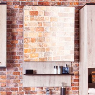 Зеркальный шкаф Бриклаер Техас 4620750416102 60 см кантри/венге